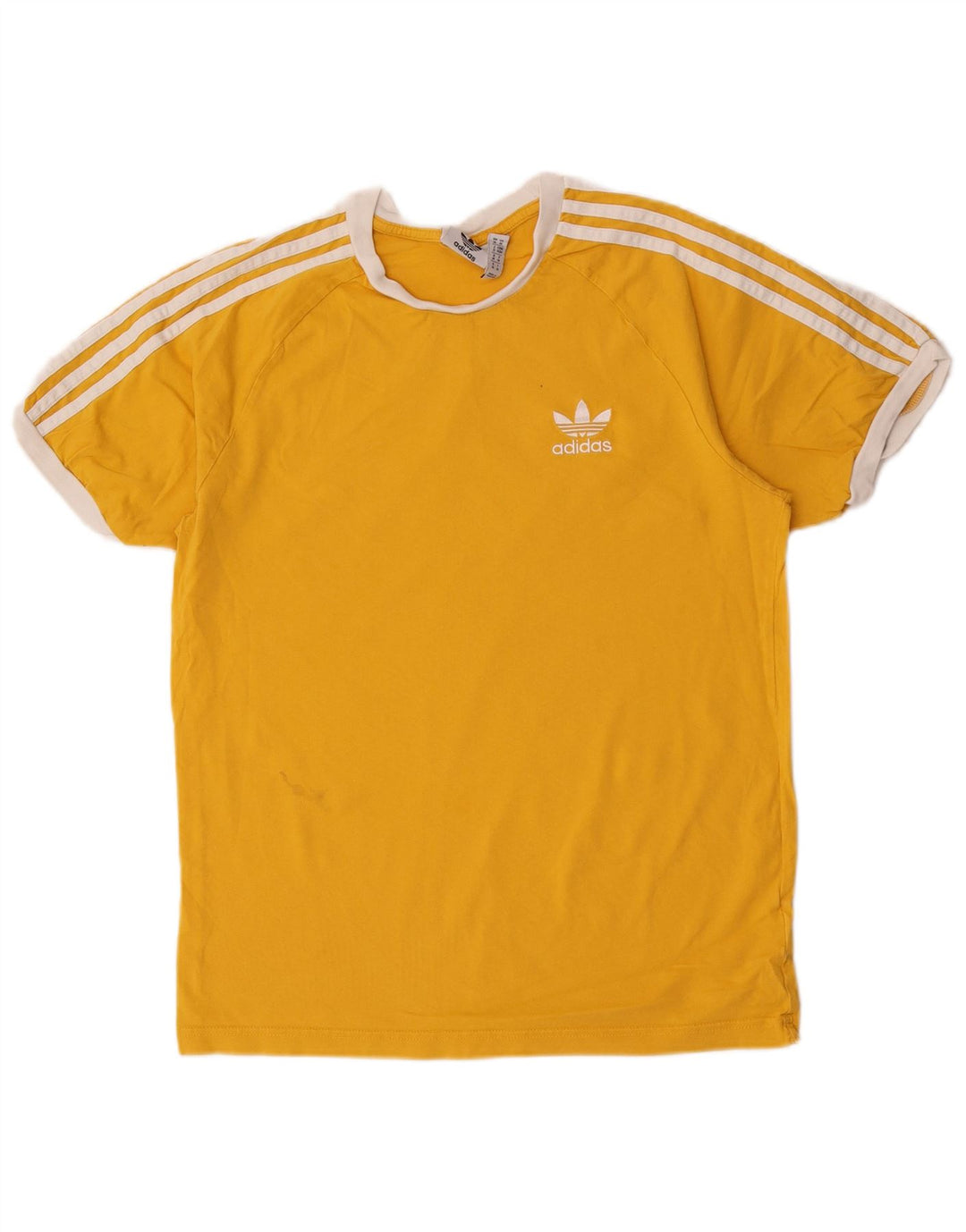Adidas Męska Koszulka Top Średnia Żółta Bawełna