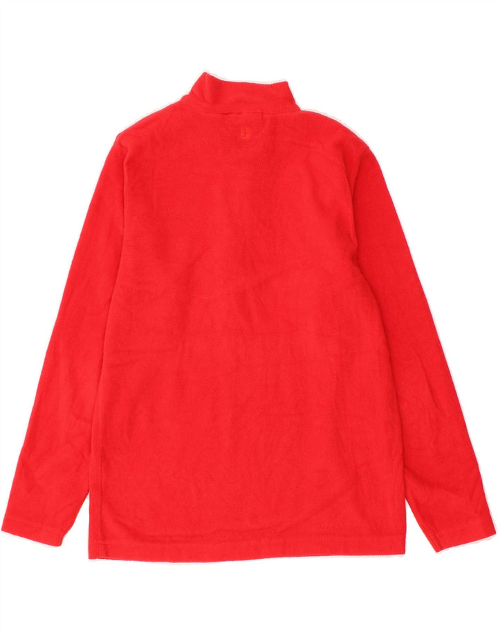 MOUNTAIN WAREHOUSE Boys Zip Neck Fleece Jumper 11-12 Years Red Polyester Vintage Mountain Warehouse and Second-Hand Mountain Warehouse from Messina Hembry 