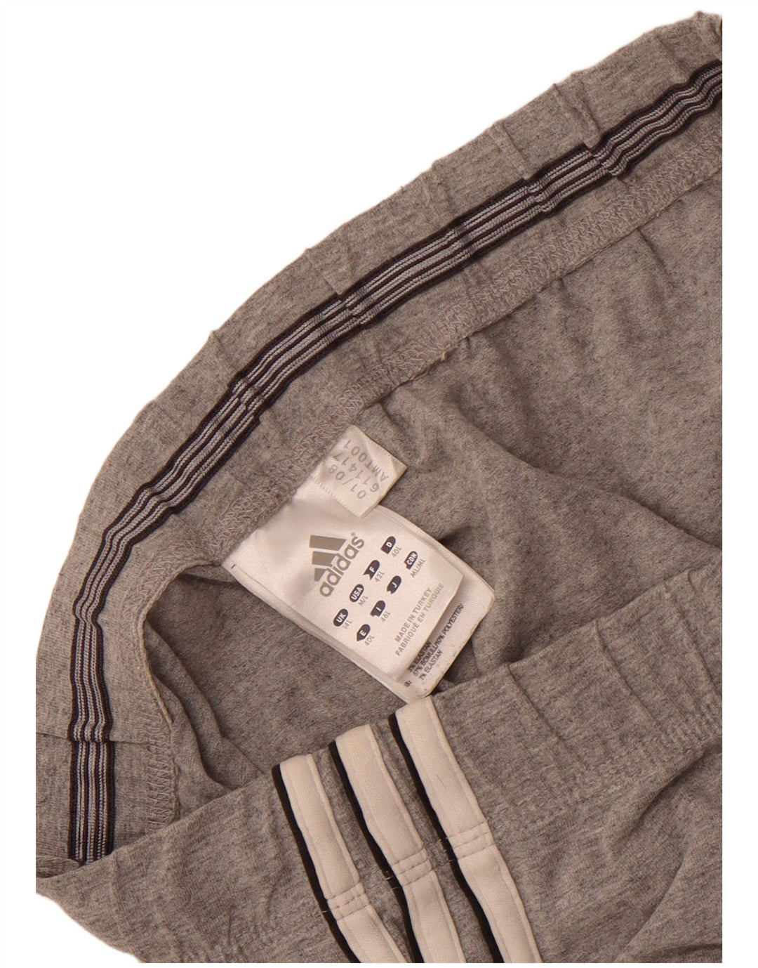 Damskie spodnie dresowe Adidas Joggers UK 14, duże, szare, bawełniane