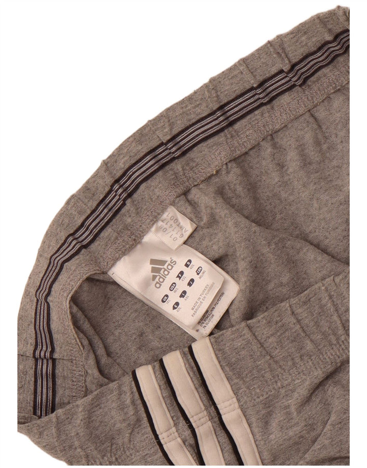 Damskie spodnie dresowe Adidas Joggers UK 14, duże, szare, bawełniane