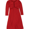 MONSOON Womens Long Sleeve Maxi Dress UK 12 Medium Red Polyester Vintage Monsoon and Second-Hand Monsoon from Messina Hembry 