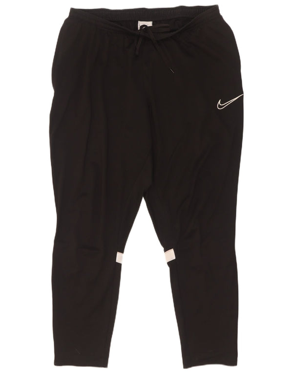 Męskie spodnie dresowe Nike Dri Fit 2XL, czarny poliester z blokami kolorów