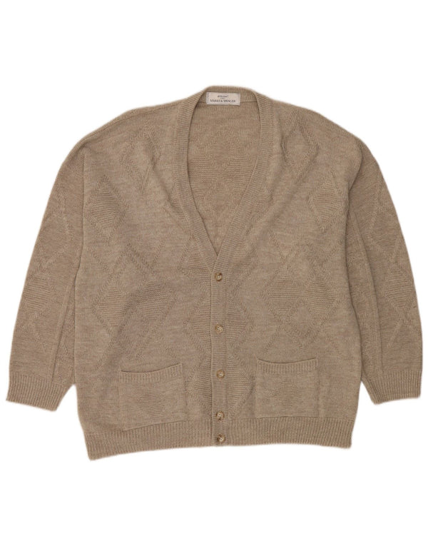 MARKS & SPENCER Męski sweter o luźnym kroju, UK 41/43, duży beż
