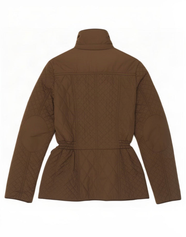 Damska pikowana kurtka Monsoon UK 12, średni khaki, poliester