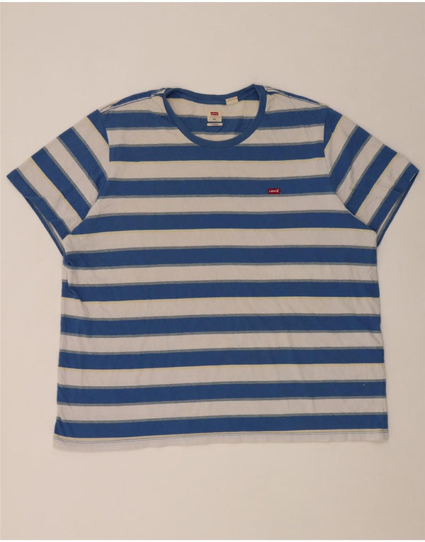 Męska koszulka standardowa Levi's Top 2XL, bawełniana w niebieskie paski