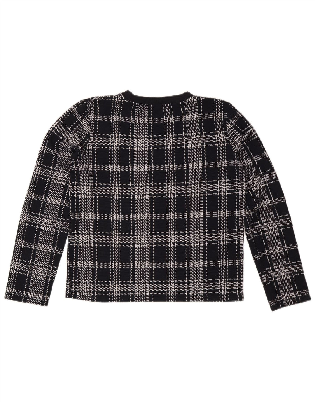 Damski sweter ZARA UK 14, średni granatowy w kratkę