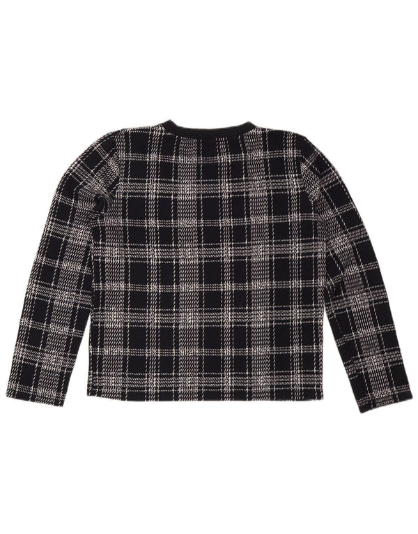 Damski sweter ZARA UK 14, średni granatowy w kratkę