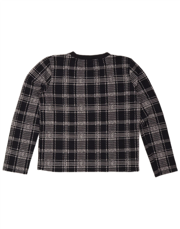 Damski sweter ZARA UK 14, średni granatowy w kratkę