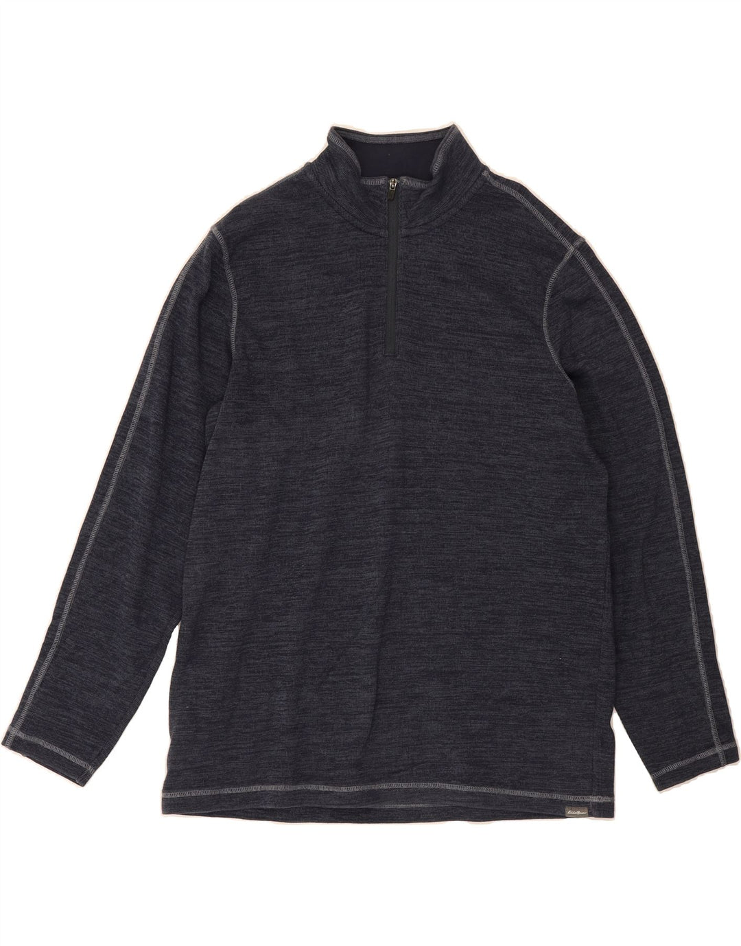 EDDIE BAUER Mens Zip Neck Sweatshirt Jumper XL Grey Cotton Vintage Eddie Bauer and Second-Hand Eddie Bauer from Messina Hembry 