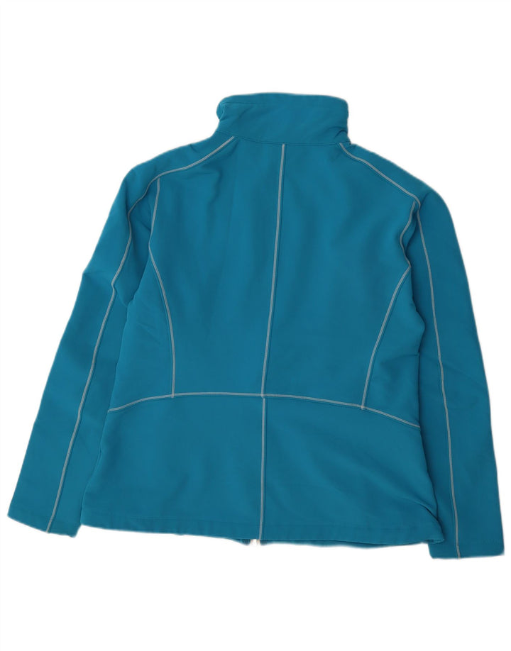 COLUMBIA Womens Windbreaker Jacket UK 16 Large Blue Polyester