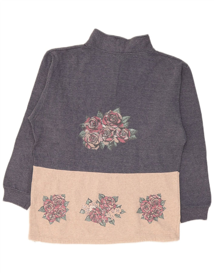 Damska bluza z grafiką CAMPAGNOLO Jumper UK 18 XL Granatowo-kwiatowa