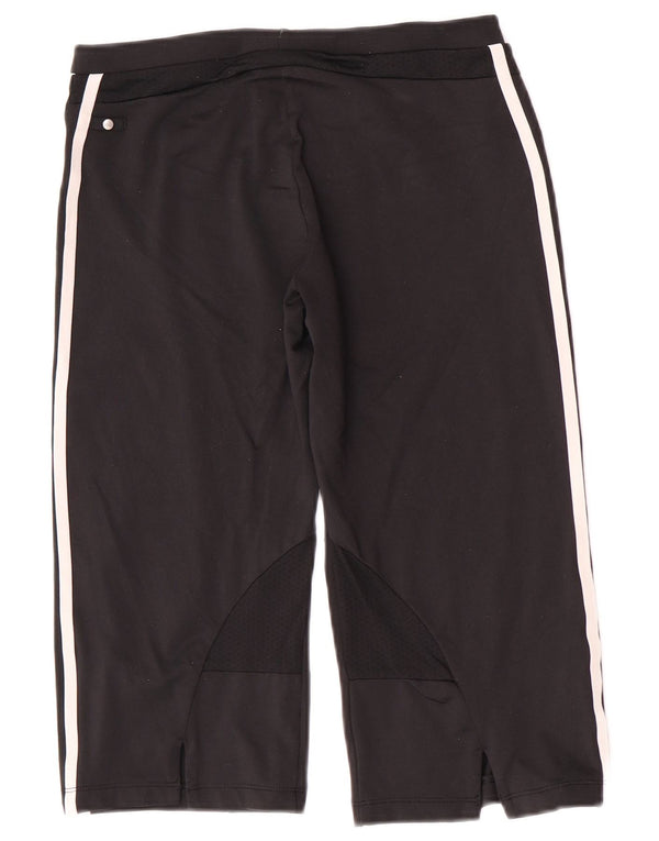 Damskie spodnie dresowe Adidas Capri UK 12 Średni czarny nylon