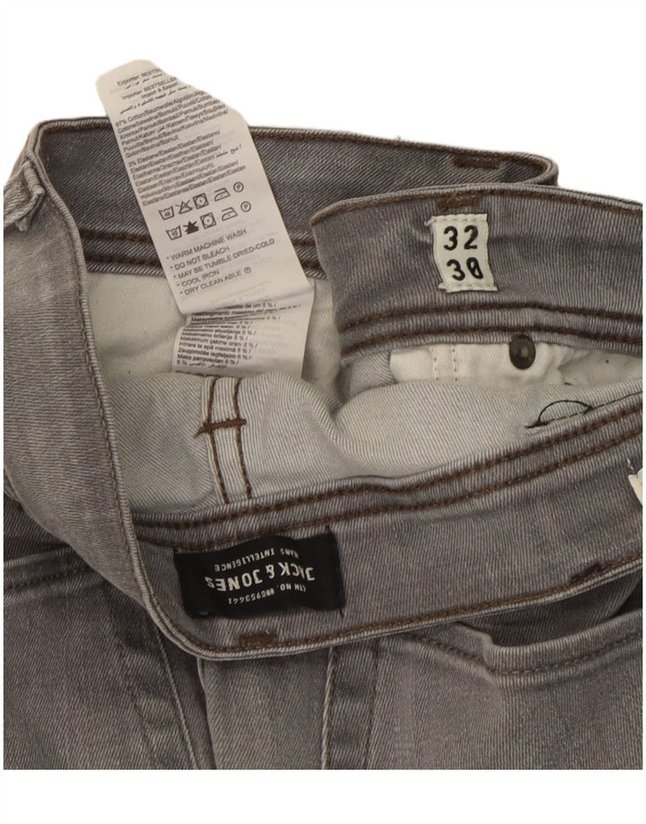 Męskie dżinsy Jack & Jones W32 L30 Szara bawełna