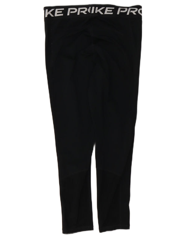 Damskie legginsy NIKE Dri Fit Graphic UK 12, średni czarny poliester