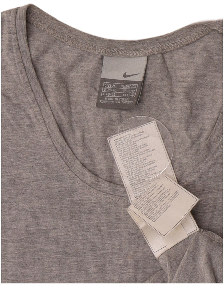 T-shirt damski Nike Top UK 10/12 Średni szary, bawełniany
