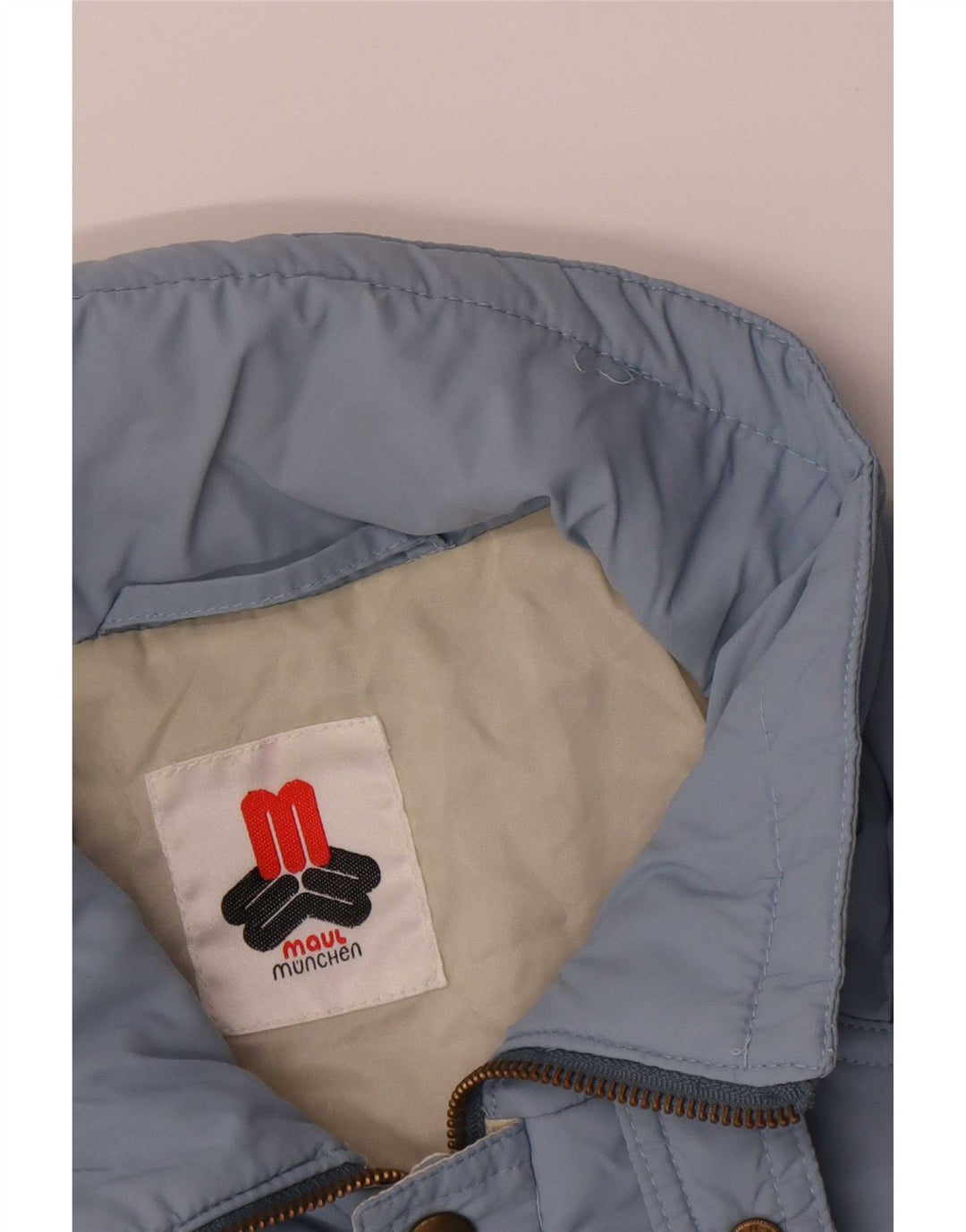 Męska ocieplana kurtka Maul Munchen UK 40, duża, niebieska, z blokami kolorów