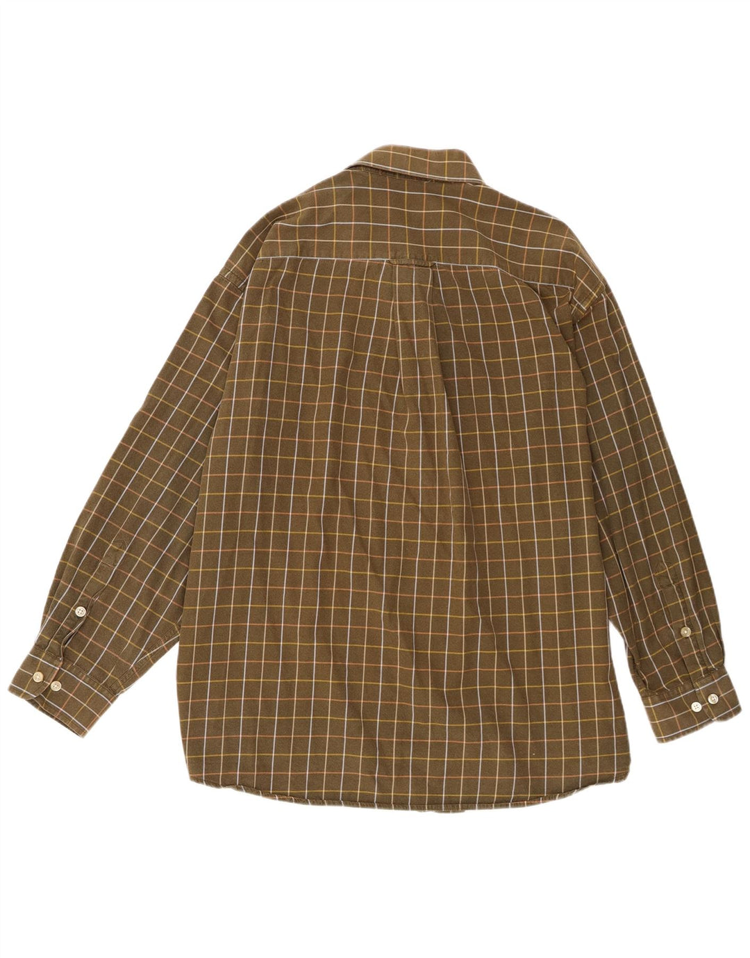 Koszula męska Orvis 2XL, bawełniana krata khaki