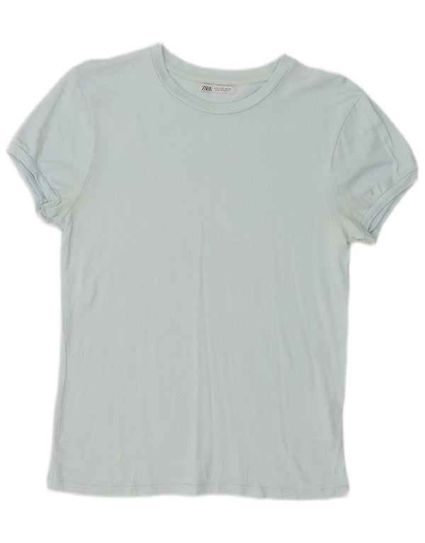 T-shirt damski Zara Top UK 10 Small Blue Wiskoza