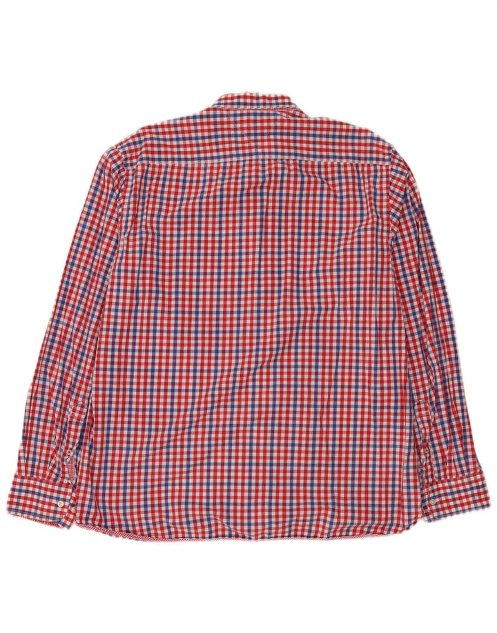 Koszula męska Tommy Hilfiger o dopasowanym kroju XL, czerwona, bawełniana w kratkę