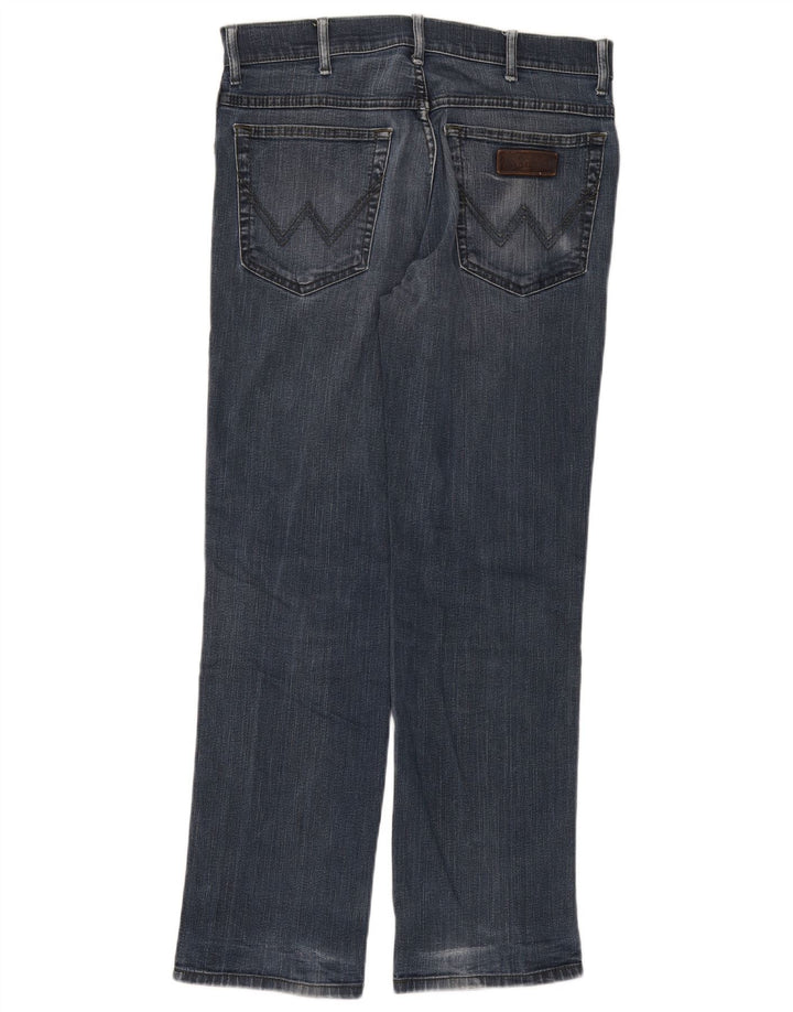 Męskie jeansy WRANGLER Texas Stretch Straight W32 L30 Niebieskie, bawełniane