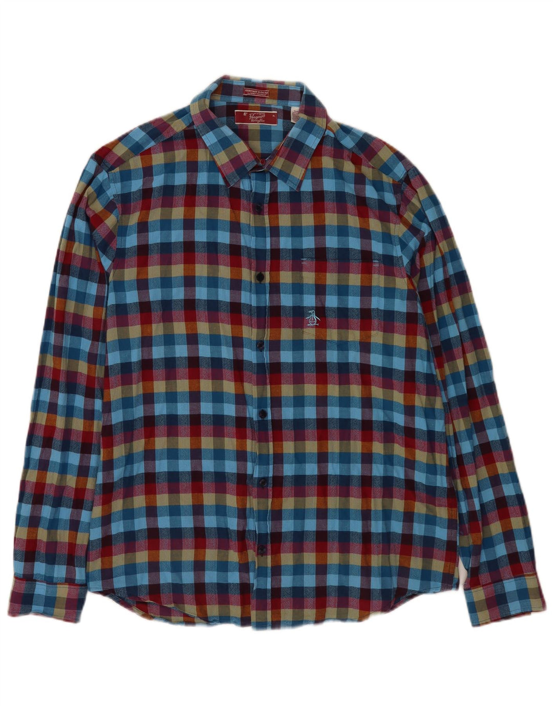 Koszula męska Penguin Heritage Slim Fit XL, wielobarwna, bawełniana krata