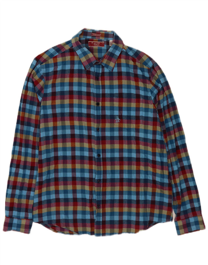 Koszula męska Penguin Heritage Slim Fit XL, wielobarwna, bawełniana krata