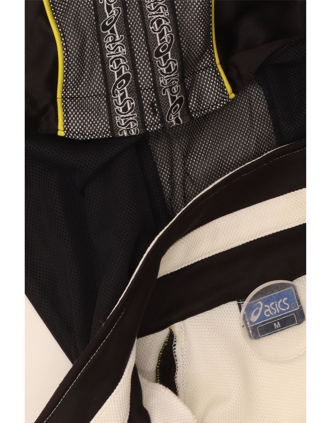 Męska kurtka dresowa z kapturem i grafiką ASICS, w kolorze średniej bieli