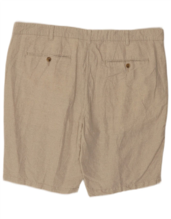 Męskie spodenki Chino Marks & Spencer W40 XL, beżowe, lniane