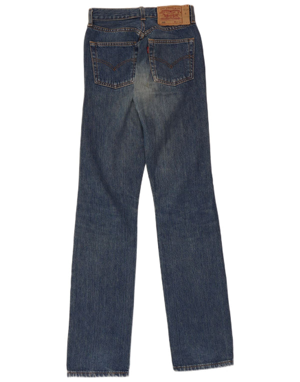 Damskie jeansy LEVI'S 501 Straight W37 L34 Niebieskie bawełniane