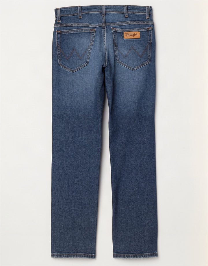 Męskie jeansy Wrangler Texas Slim W32 L32 Niebieskie bawełniane