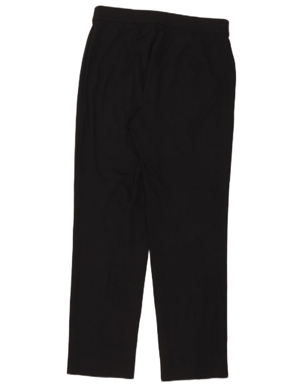Marks & Spencer Damskie proste spodnie codzienne UK 14 duże W33 L31 czarne