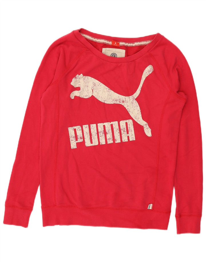 Damska bluza Puma Graphic Jumper UK 12 Średnioróżowa bawełna