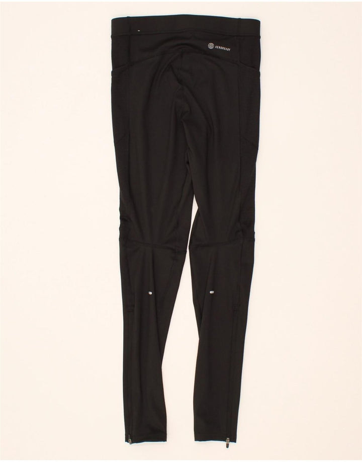 ADIDAS Womens Aeroready Leggings UK 8 Small  Black Polyester Vintage Adidas and Second-Hand Adidas from Messina Hembry 