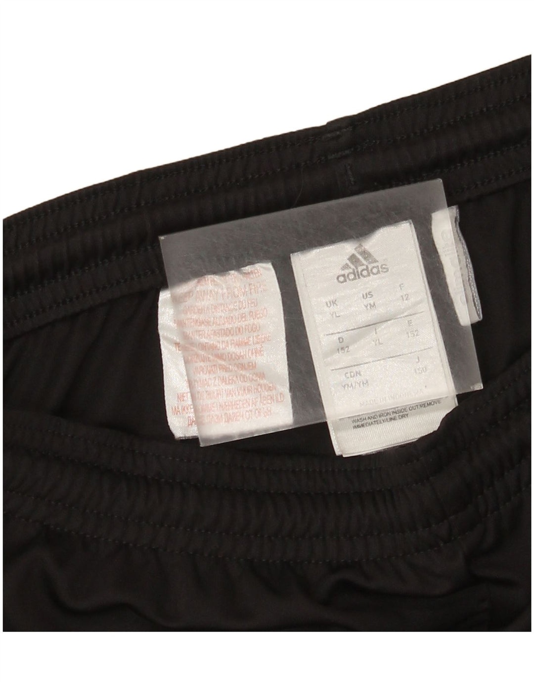 Chłopięce spodenki sportowe Adidas Climalite 12-13 lat, duże, czarne, poliestrowe