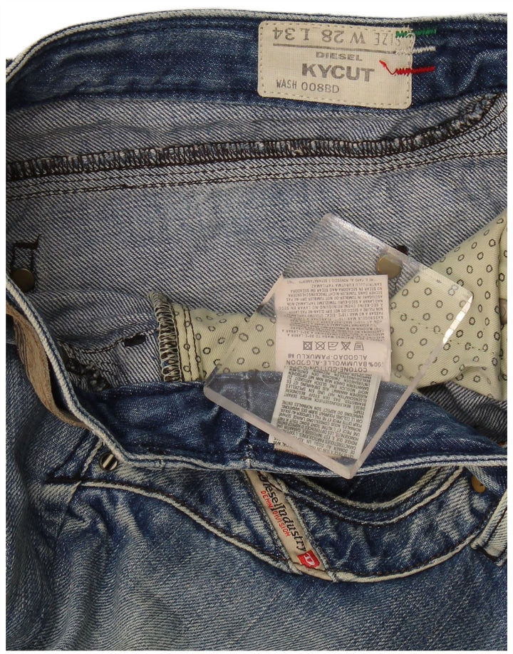 Diesel Damskie Kycut Slim Jeans W28 L31 Niebieskie bawełniane