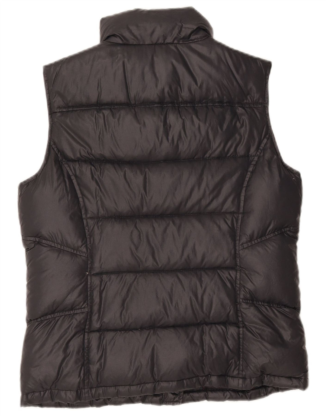TOMMY HILFIGER Womens Padded Gilet UK 14 Medium Black Cupro