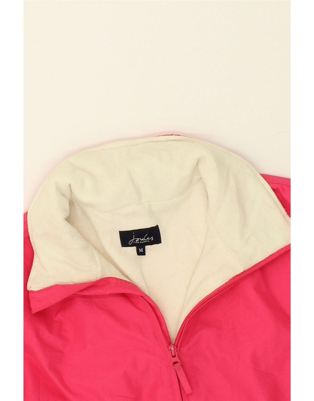JOULES Womens Bomber Jacket UK 14 Medium Pink Polyester Vintage Joules and Second-Hand Joules from Messina Hembry 