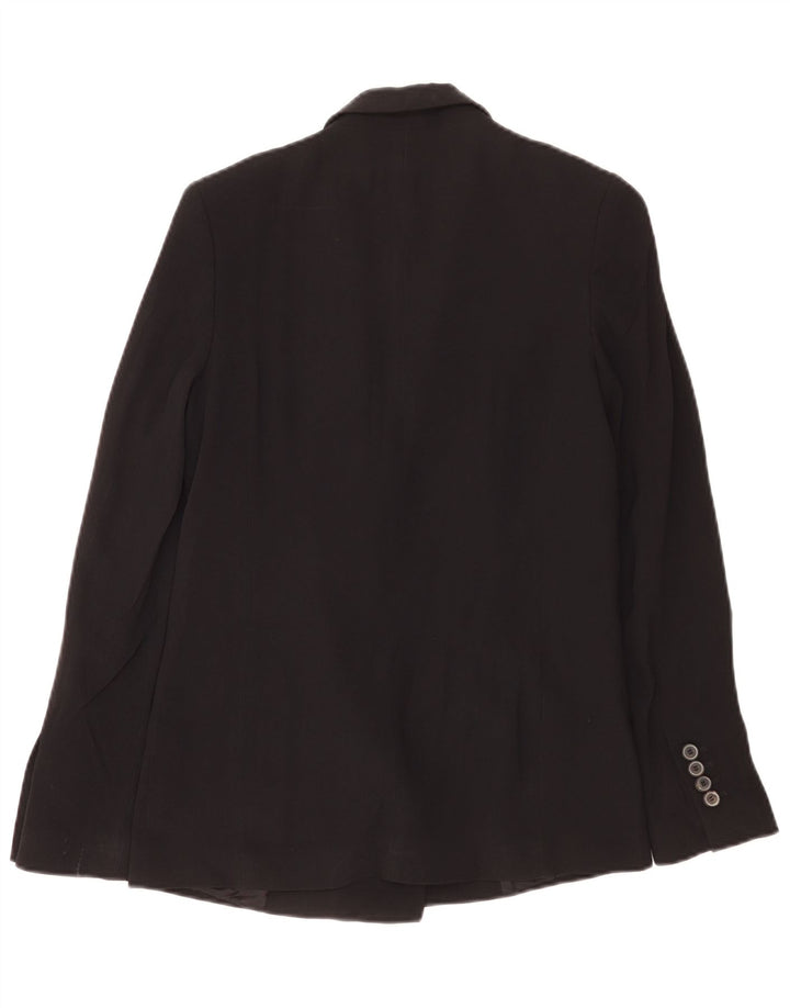 Damska marynarka z podwójnymi piersiami Zara UK 10 Small Black Acetate