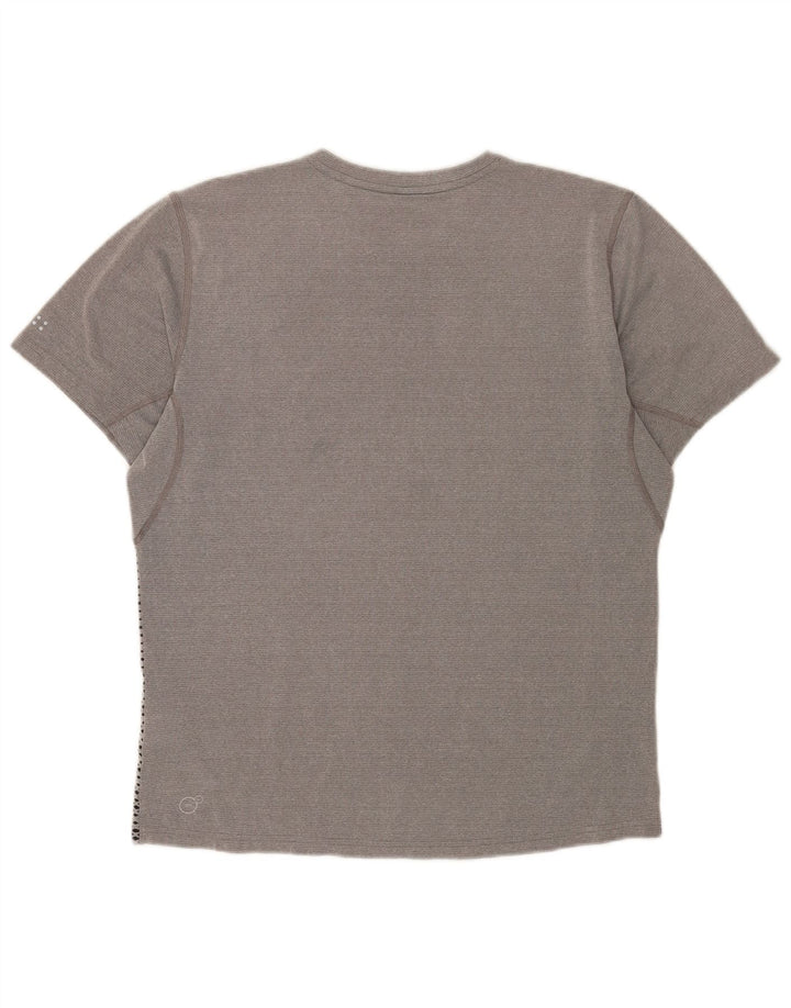 T-shirt męski Puma Top, średni szary, poliester w cętki