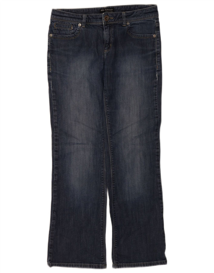MARKS & SPENCER damskie autografy z bootcut jeansami UK 10 Small W28 Blue Cotton
