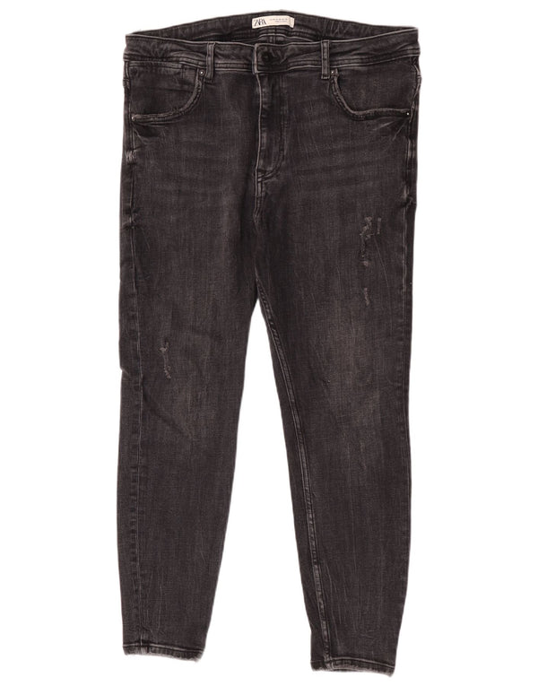 Damskie jeansy Skinny Zara EU 46 XL W36 L26 Szare