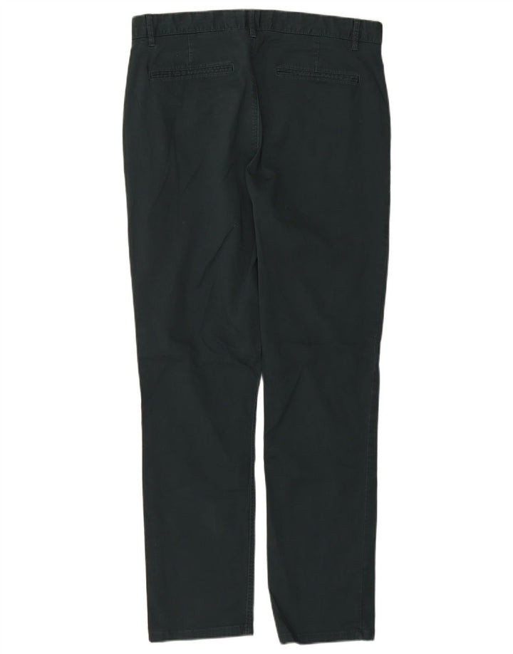 Męskie spodnie typu slim chino FAT FACE W34 L30 Zielona bawełna