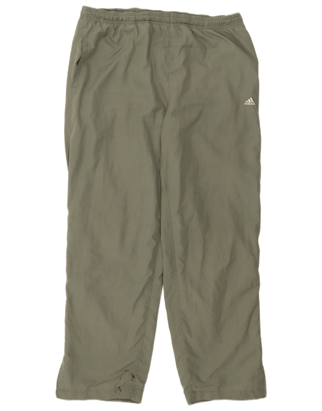 Męskie spodnie dresowe Adidas UK 44/46, duże, khaki, poliester
