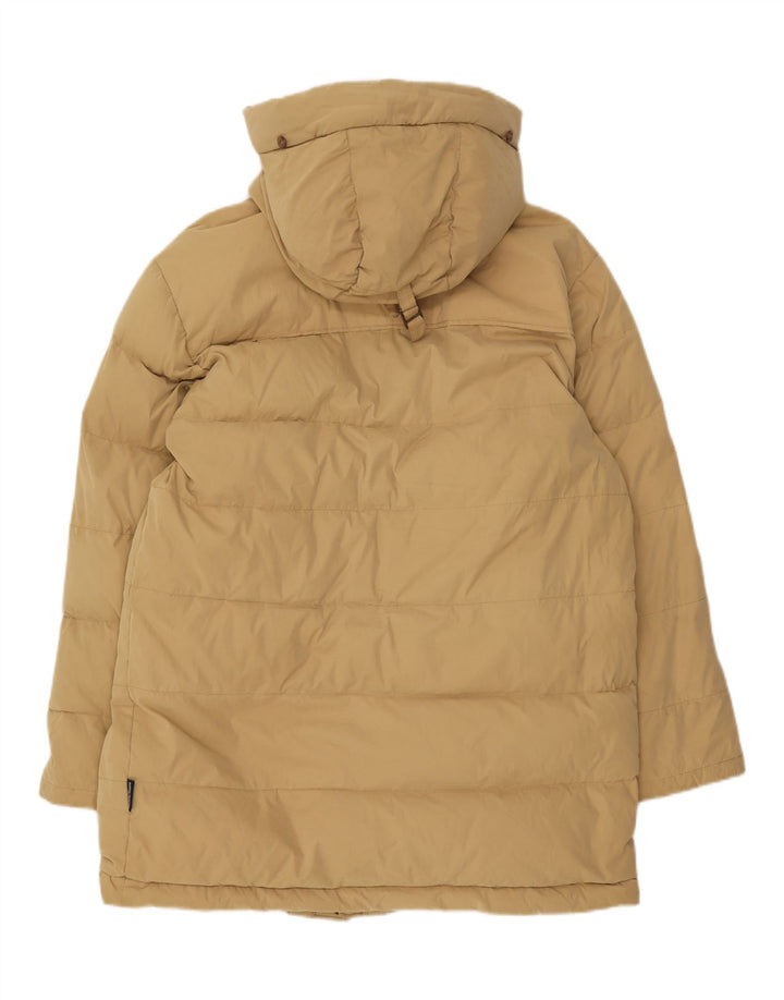 MARINA YACHTING Mens Hooded Padded Coat IT 48 Medium Beige Polyester
