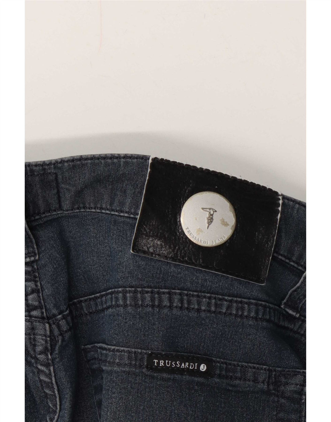 Damskie proste dżinsy Trussardi W32 L27 granatowe