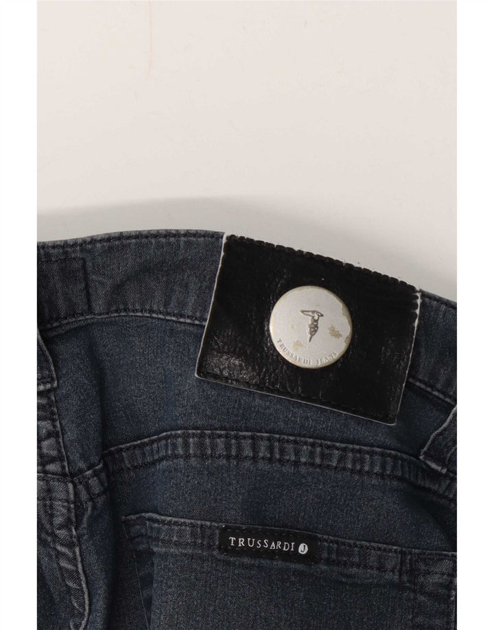 Damskie proste dżinsy Trussardi W32 L27 granatowe