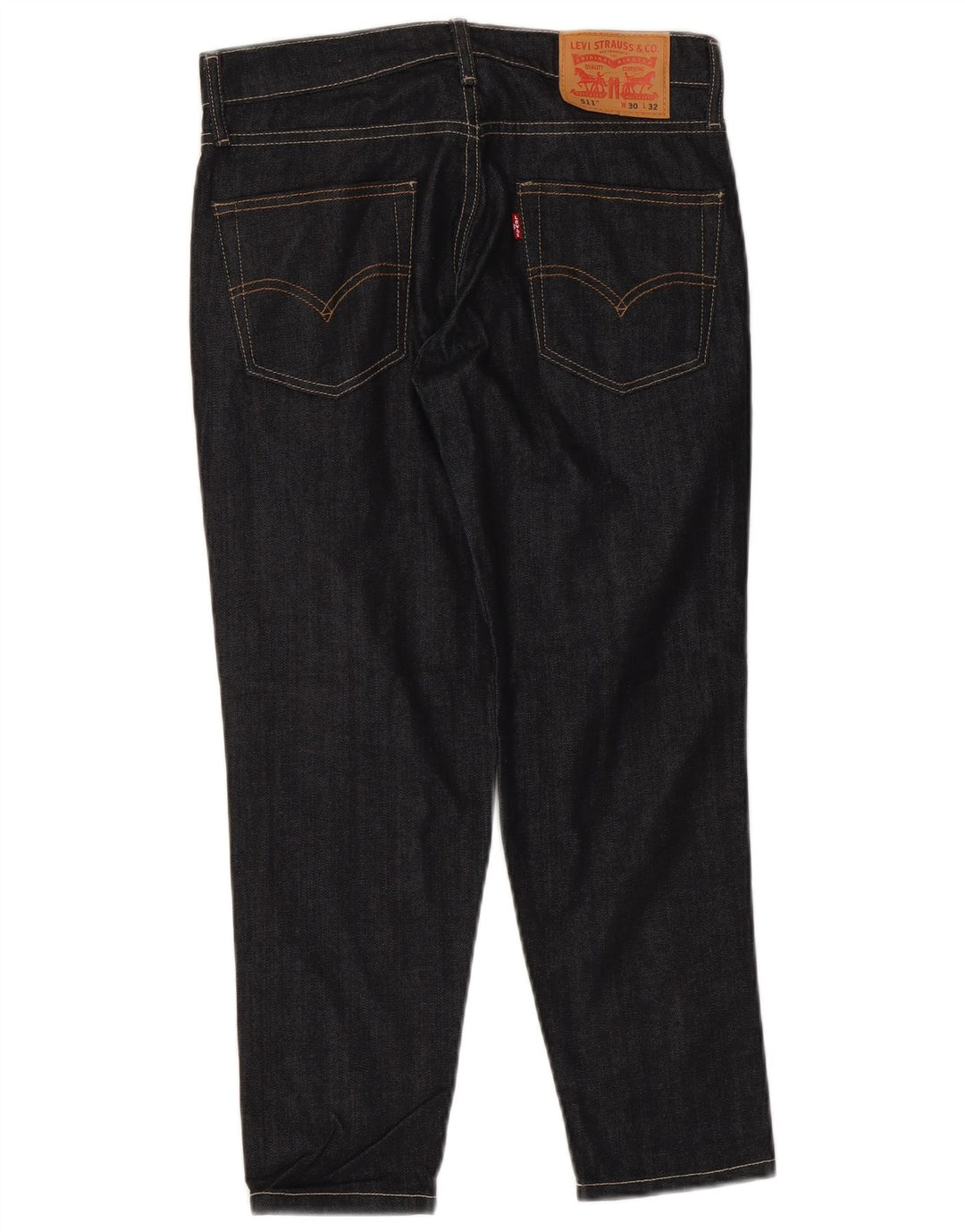 Damskie jeansy LEVI'S 511 Slim Cropped W30 L24 Granatowa bawełna