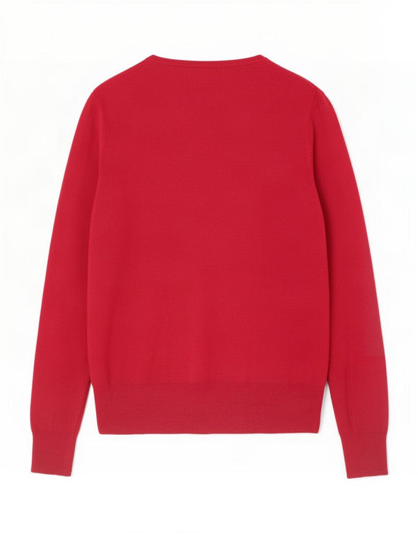 Marks & Spencer Damski sweter kardigan UK 14, duża, czerwona wiskoza