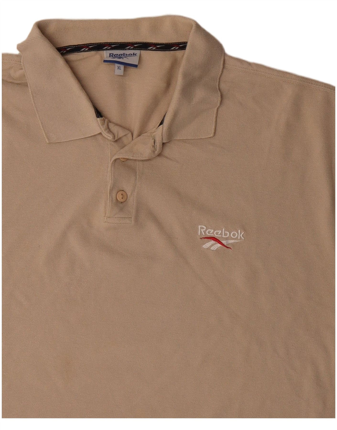 Męska koszulka polo Reebok XL, beżowa, bawełniana