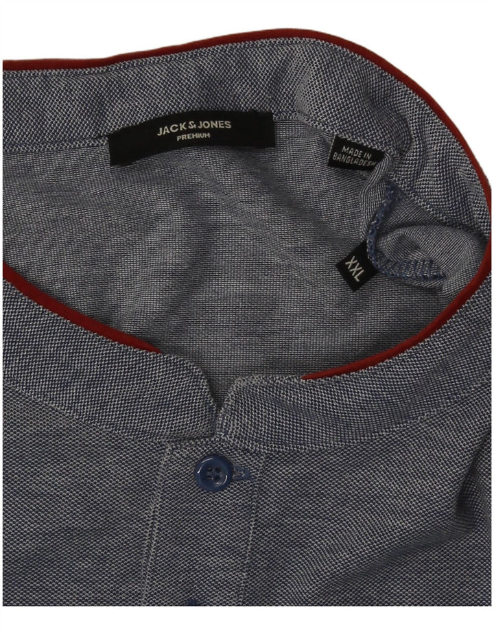 T-shirt męski Jack & Jones Top 2XL granatowy nakrapiany